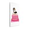 Stupell Industries Glam Pink Fashion Books Pump Heels Wall Plaque Art